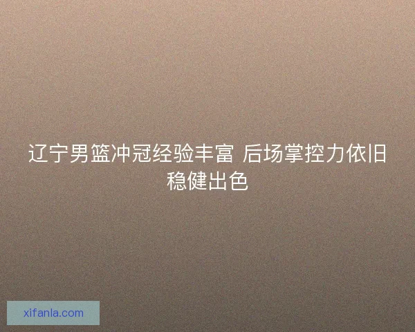 辽宁男篮冲冠经验丰富 后场掌控力依旧稳健出色
